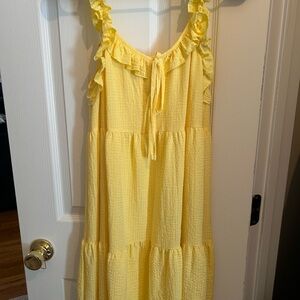 Yellow Ruffled Sundress